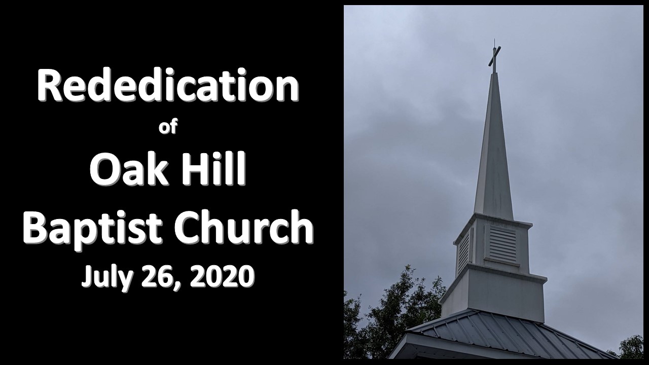 Sermon Notes 07/26/20 - Oak Hill Baptist Church